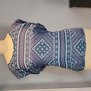 Geometric design blouse